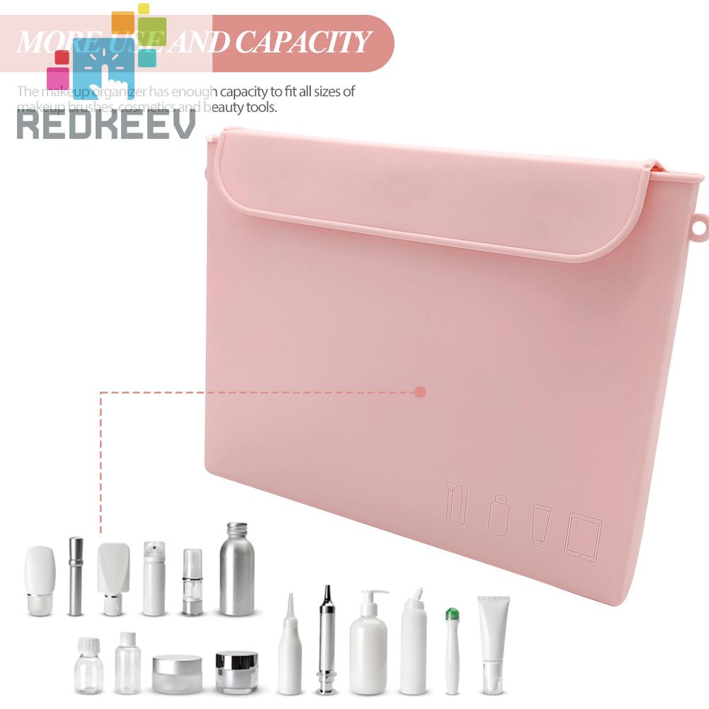 Túi Đựng Mỹ Phẩm Bằng Silicone Gọn Nhẹ Cho Nữ