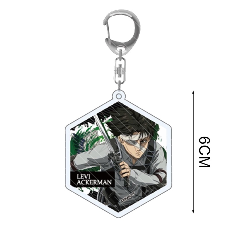 Móc Khóa Hoạt Hình Attack On Titan Levi Ackerman Eren Jaeger