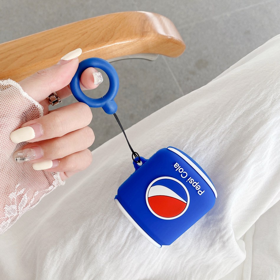 Vỏ Bảo Vệ Hộp Sạc Tai Nghe Samsung Galaxybuds 2 Pro / buds live / buds2pro Bằng Silicon Hình Coca Vui Nhộn