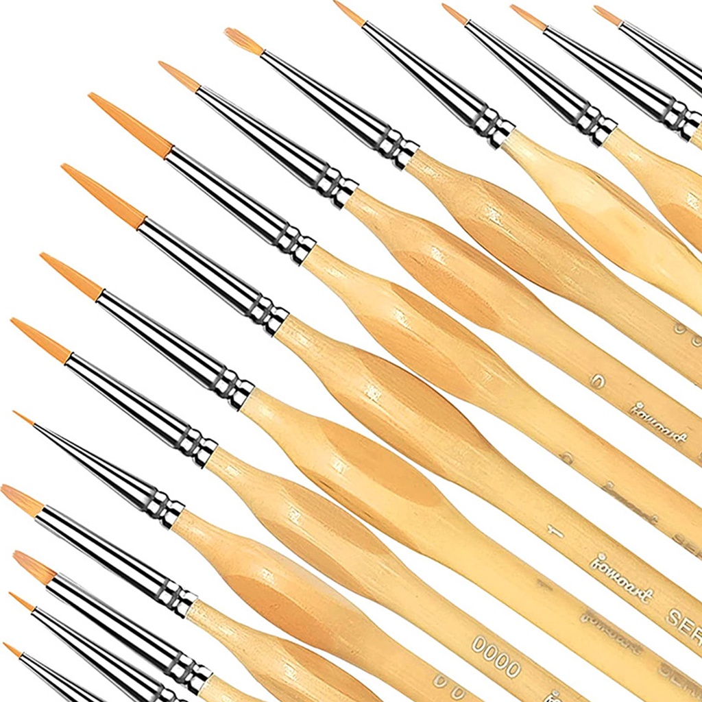 Set 15 Cọ Vẽ Tranh Sơn Dầu Bằng Lông Mềm Tiện Dụng