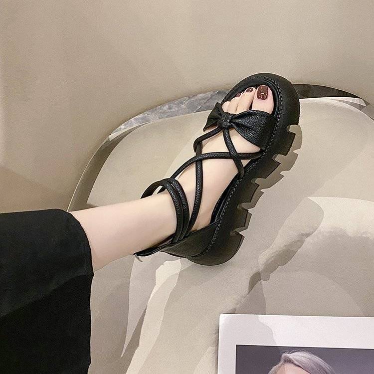 FEIJIANU dép sandal nữ giày sandal nữ dép đế cao đi biển Thoải Mái Xinh Xắn 28Z23071401