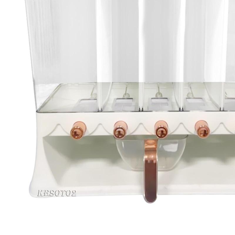 Hộp Đựng Gạo Ngũ Cốc 5 Ngăn Gắn Tường Tiện Dụng