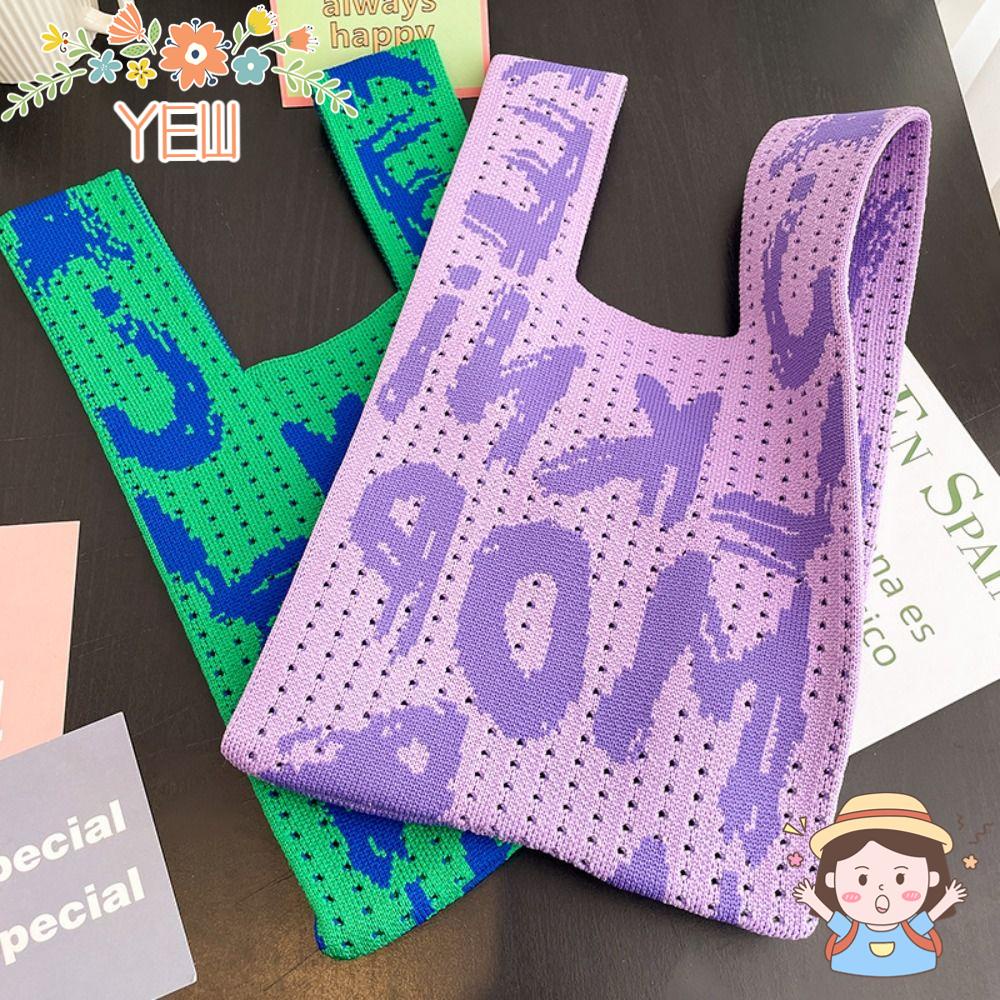 Túi Mua Sắm Đeo Vai / Xách Tay Thiết Kế Đan Len Độc Đáo