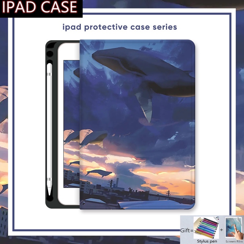 Bao Da Máy Tính Bảng Có Ngăn Đựng Bút Cho Ipad Air 2 2017 2018 2019 2020 2021 2022 10.9 10.2 Pro 9.7 10.5 11 Inch 10th 9th 8th 7th 6th 5th Gen Mini 1 2 3 45 Vỏ Bọc Vô Lăng Xe Hơi Chuyên Dụng Cao Cấp 10 / 6