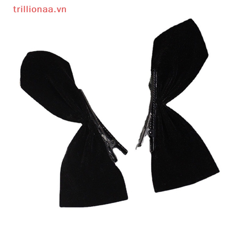 Bộ 2 Kẹp Tóc Màu Đen Xinh Xắn Cho Bé Gái