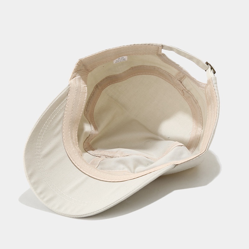 Bbyter mùa xuân mới mũ quân sự thời trang cổ điển bông phẳng mũ chống nắng ngoài trời mũ thông thường mũ quân đội mũ phong cách thiếu sinh viên