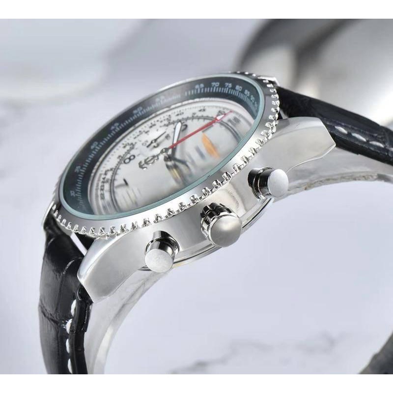Đồng Hồ Quartz Nam Hiển Thị Ngày Dây Da Thời Trang Công Sở