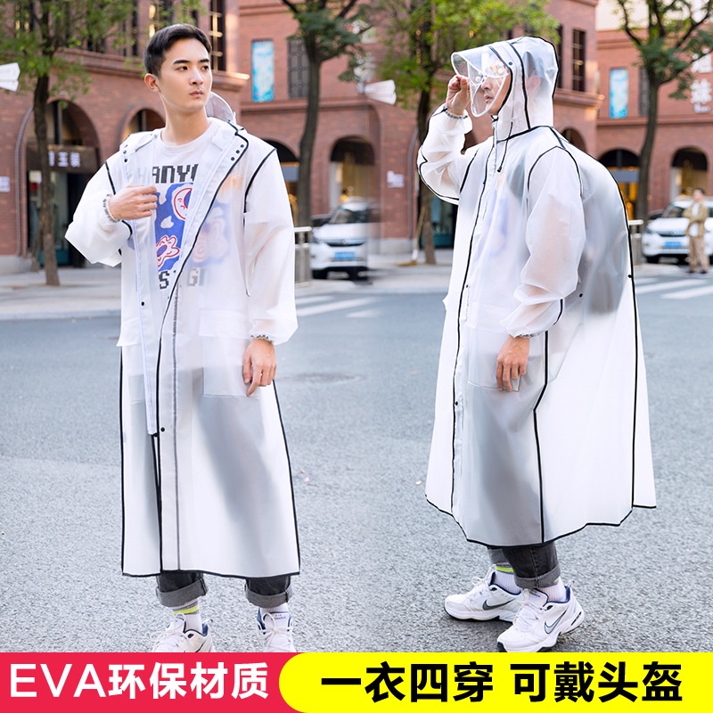 Áo Mưa Một Mảnh eva Dáng Dài Có Túi Và Khóa Kéo Dành Cho Người Lớn