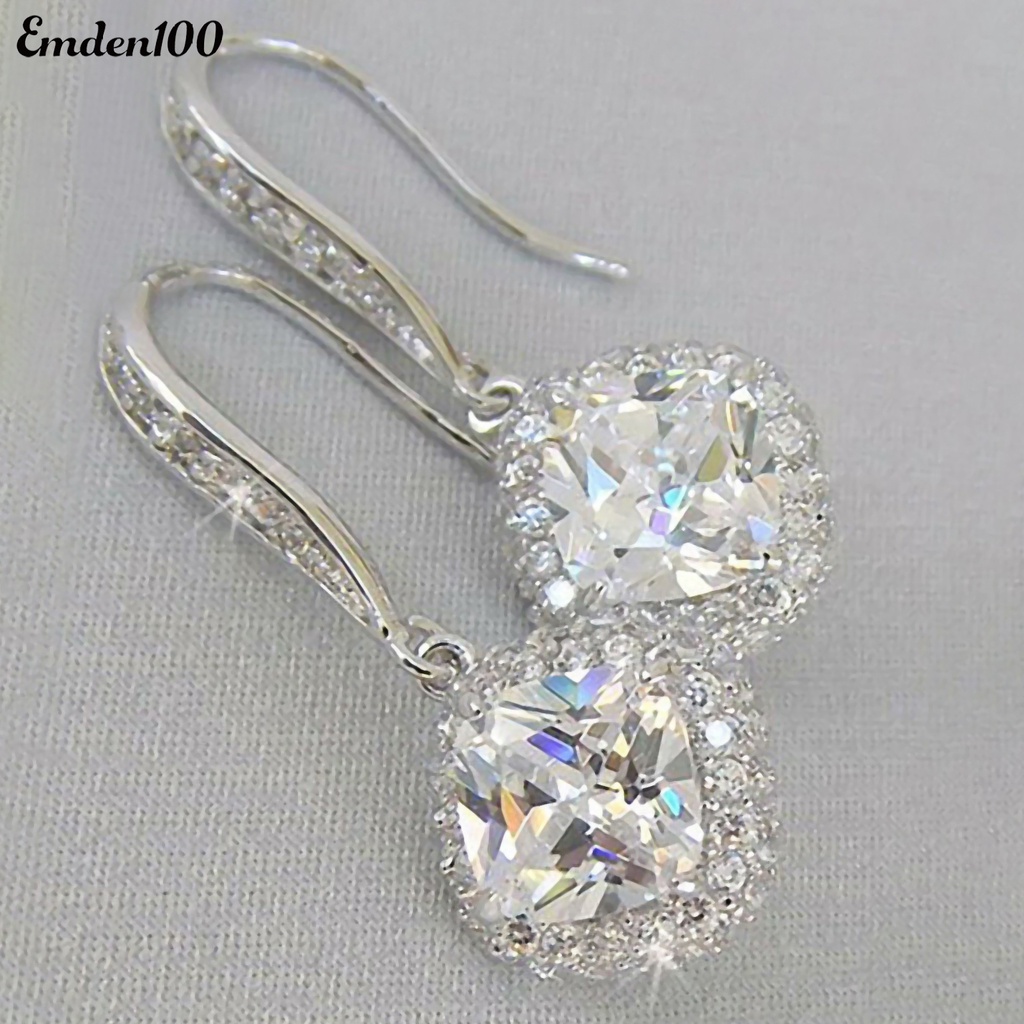 Đôi Khuyên Tai Dài Đính Đá Thời Trang Cho Nữ