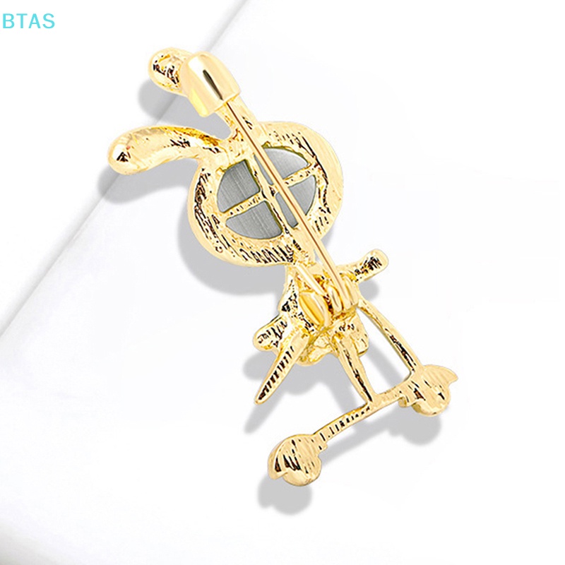 Ghim Cài Áo Hình Thỏ Hoạt Hình Đính Đá Opal Tráng Men Thời Trang Cho Nữ