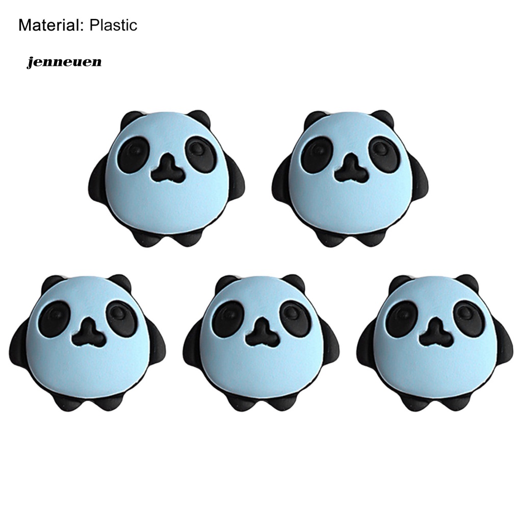 Set 5 Phụ Kiện Trang Trí Móng Tay Hình Bánh Macaroon Gấu Trúc Không Phai Màu