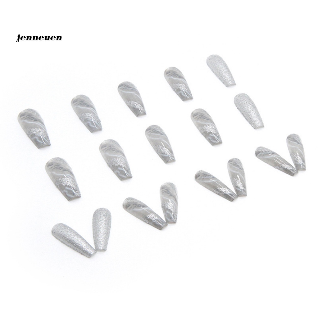 1 Bộ Móng Tay Giả Dài Che Phủ Toàn Diện Không Gây Kích Ứng