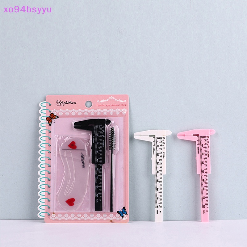 Set 3 Thước Cặp Vẽ Lông Mày Xo94Bsyu Bằng Nhựa Chuyên Dụng