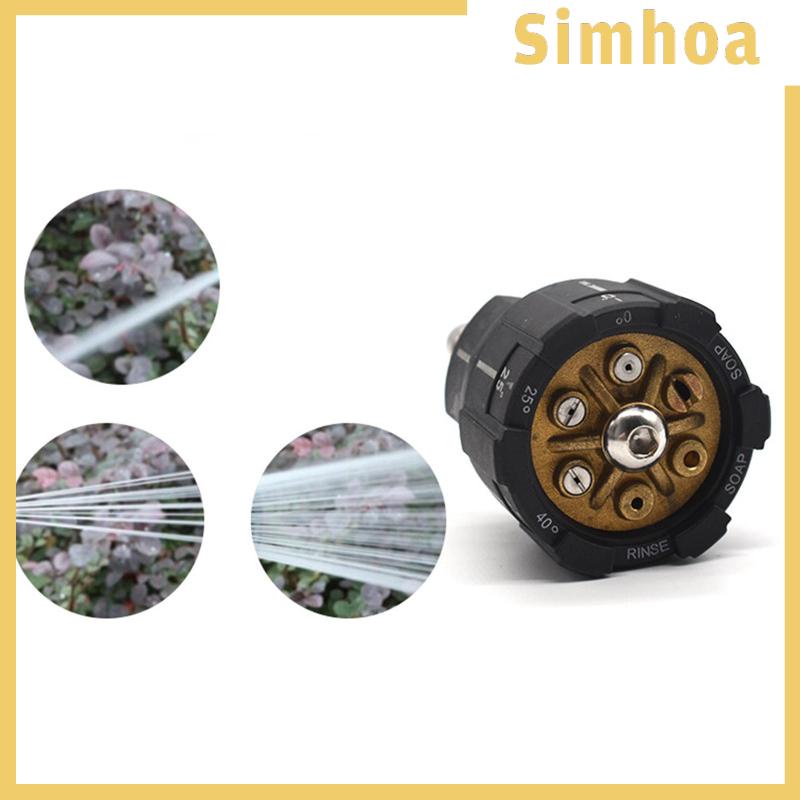 Vòi Xịt Áp Suất Cao 6 Trong 1 Có Thể Điều Chỉnh Tối Đa 1 / 4in MAX 4000PSI