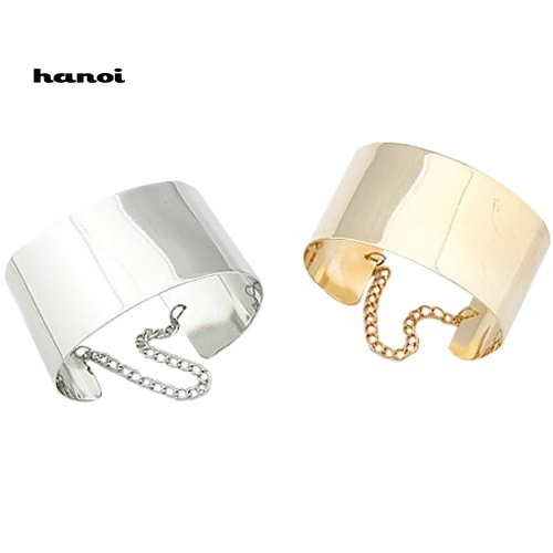 Vòng Tay Kim Loại Bản Rộng Phong Cách Punk Gothic Thời Trang Cho Nữ