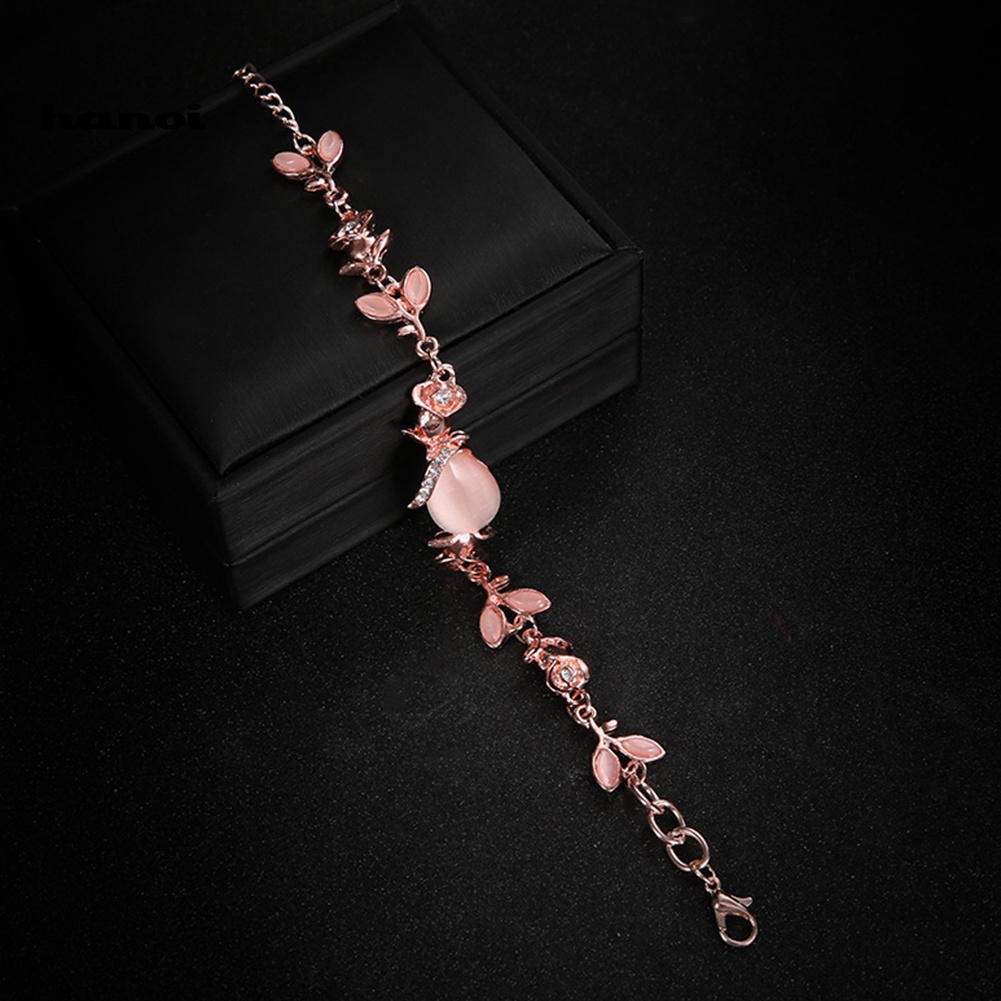 Vòng Tay Đính Đá Opal Nhân Tạo Thời Trang Cho Nữ