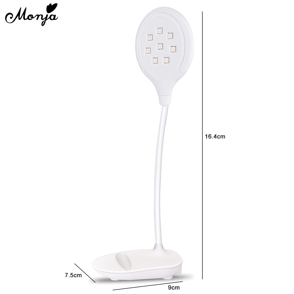 Monja Đèn LED UV 8 Bóng Chuyên Dụng Hong Khô Sơn Móng Tay Nhanh Chóng