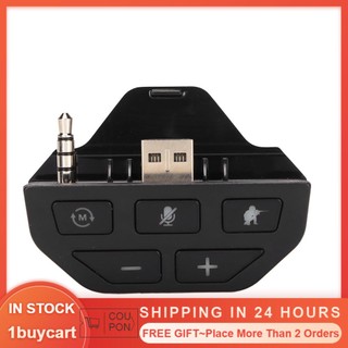 1buycart1 Game Controller Headset Adapter Stereo Lossless 4 EQ Modes Gamepad Headphone Converter for Xbox One