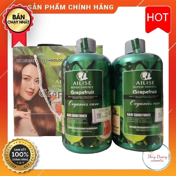 Cặp gội xả bưởi AILISE 850ML CHÍNH HÃNG