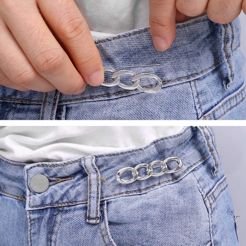 Nút Cài Hình Hoa / Bướm / Trái Tim Bằng Hợp Kim Không Cần Đóng Đinh / Quần Jean Có Thể Tháo