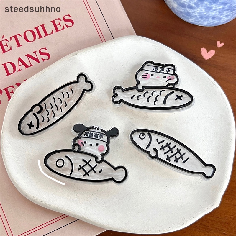 Kẹp Tóc Hình Cá Nhỏ Bằng Acrylic Phong Cách Nhật Bản Thời Trang hhno