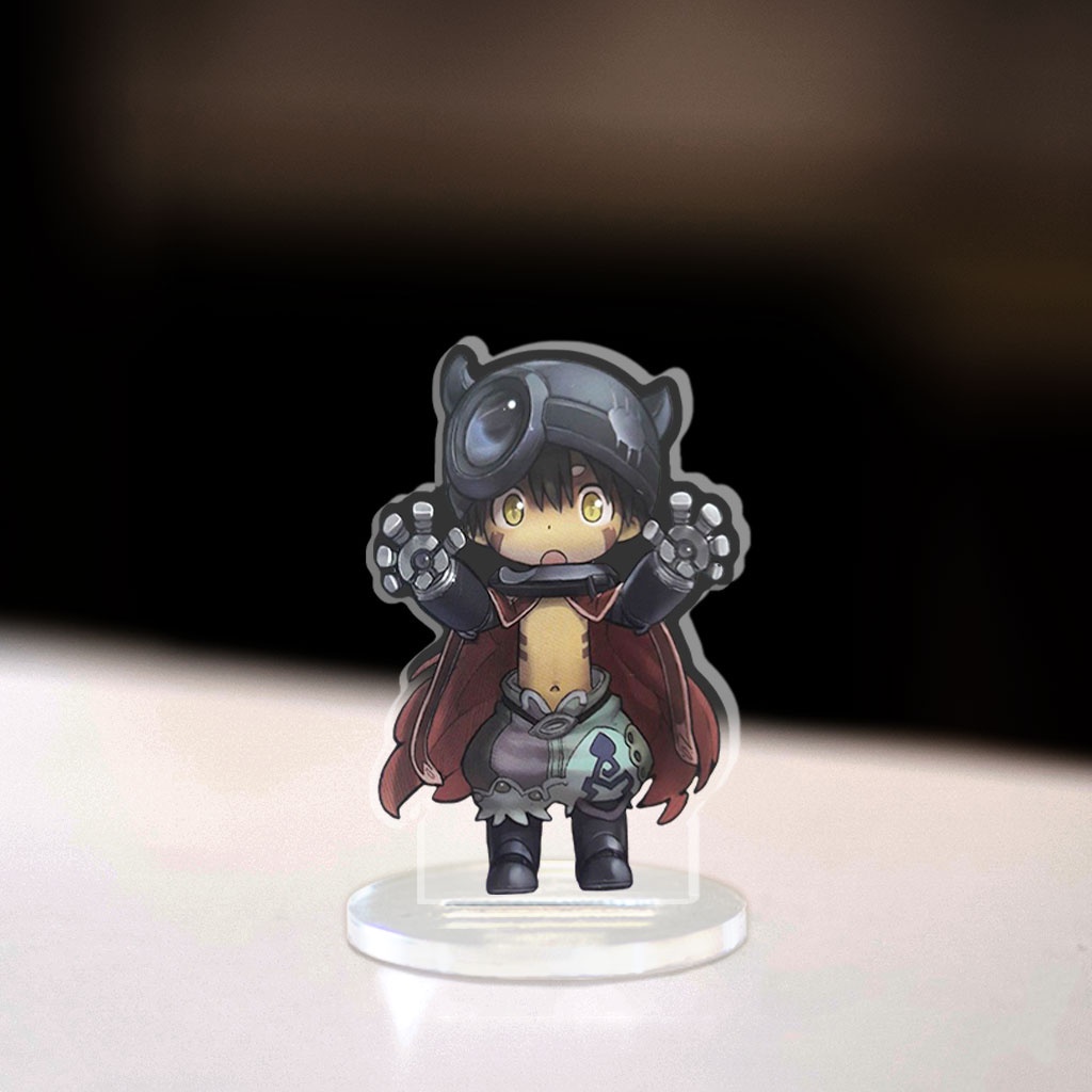 Mô hình mini Made in Abyss Standee chibi anime game manga nhân vật nanachi regu lyza ozen maruruk decor góc học tập 3cm