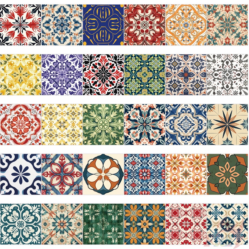 ❉ Miếng Dán Trang Trí Phong Cách Vintage Nghệ Thuật 01 ❉ Bộ 60 Sticker Chống Thấm Nước Họa Tiết Doodle Hợp Thời Trang