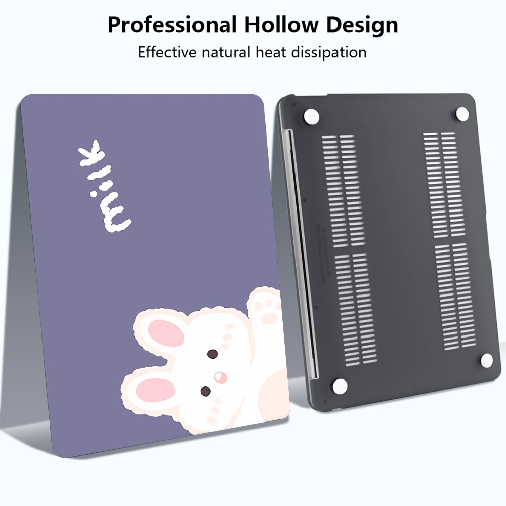 Vỏ bảo vệ có logo cho MacBook Air 13 inch A2337 M1 A2179 Pro 13 14 16 inch A2338 kèm miếng dán bàn phím chống trầy J9PX