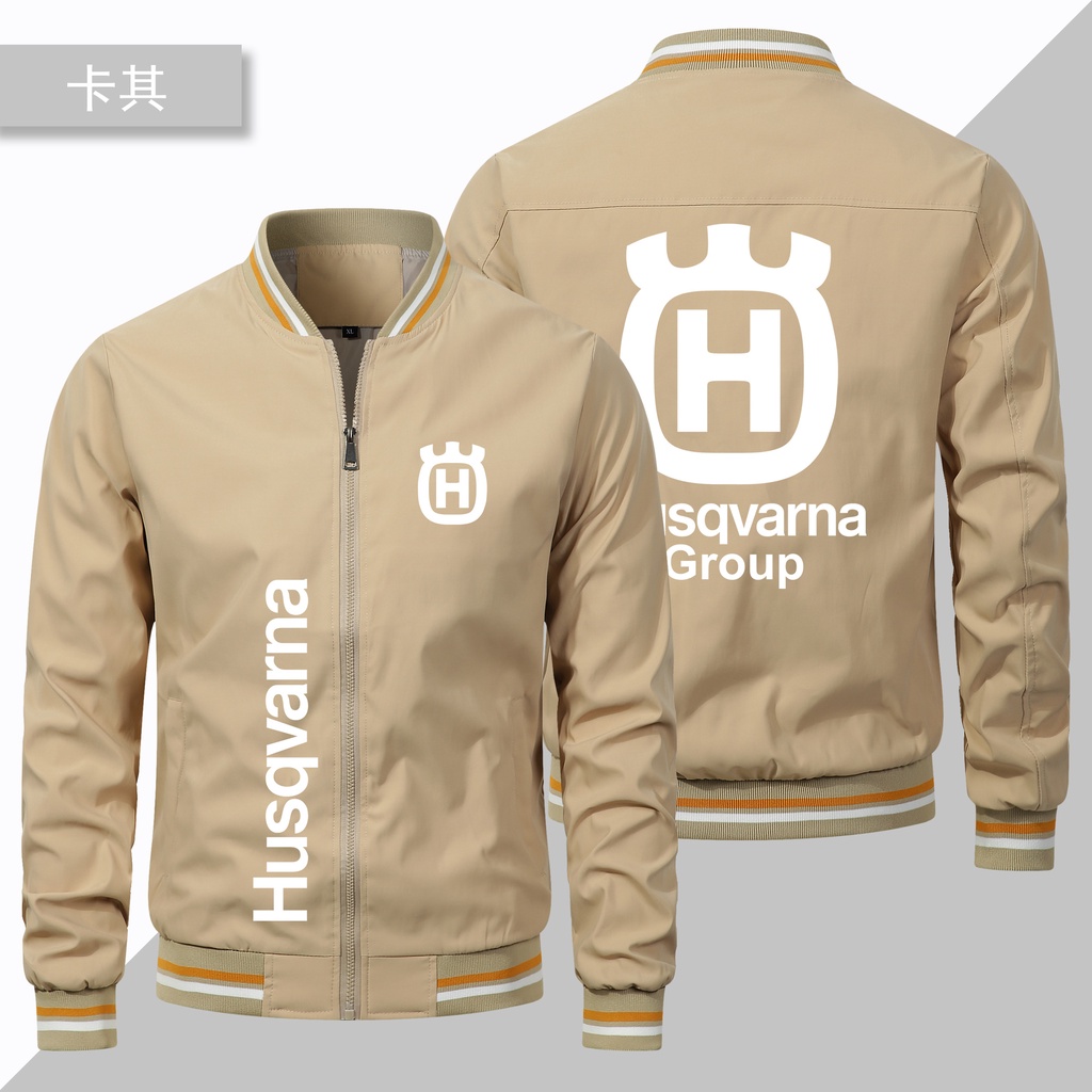 Áo Khoác In LOGO Husqvarna Kiểu Dáng Thể Thao Có Size Lớn Dành Cho Nam Giới
