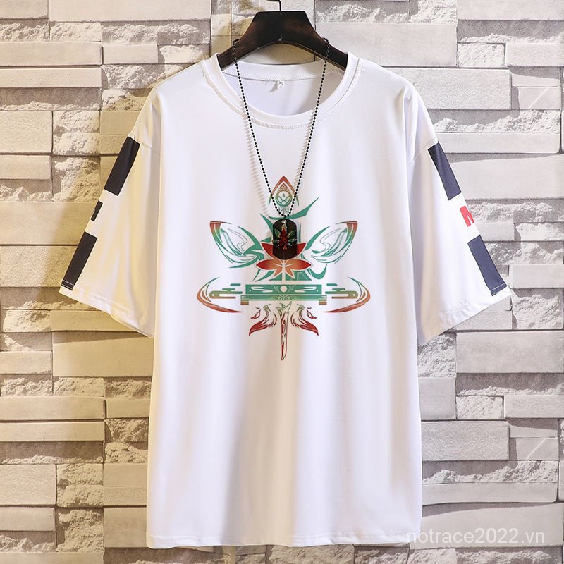 ★Genshin Impact★Kazuha & Raiden Merchandise Áo Thun Tay Ngắn Dáng Rộng Phong Cách Mới Mùa Hè Cho Học Sinh