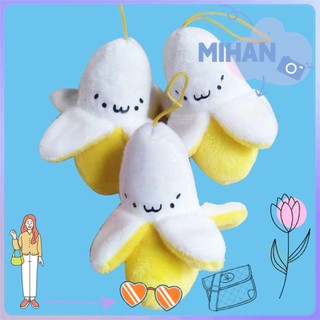 Móc chìa khóa hình trái chuối nhồi bông mềm