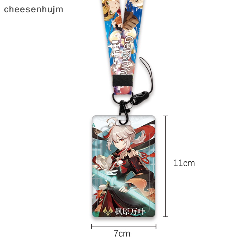 Ví Đựng Thẻ ID / Thẻ Ngân Hàng / Thẻ Ngân Hàng Bằng Nhựa Họa Tiết Hoạt Hình Genshin