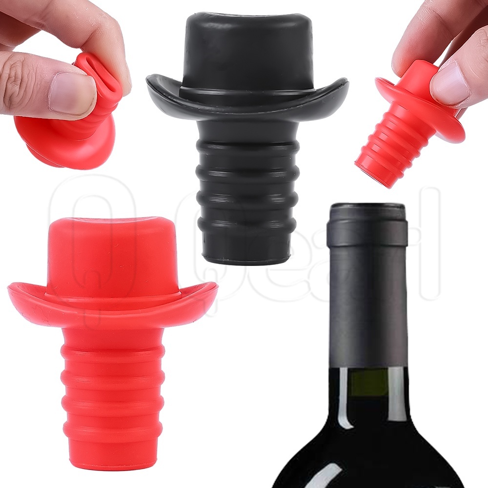 Nút Chặn Chai Rượu Vang Bằng Silicone Sáng Tạo Có Thể Tái Sử Dụng