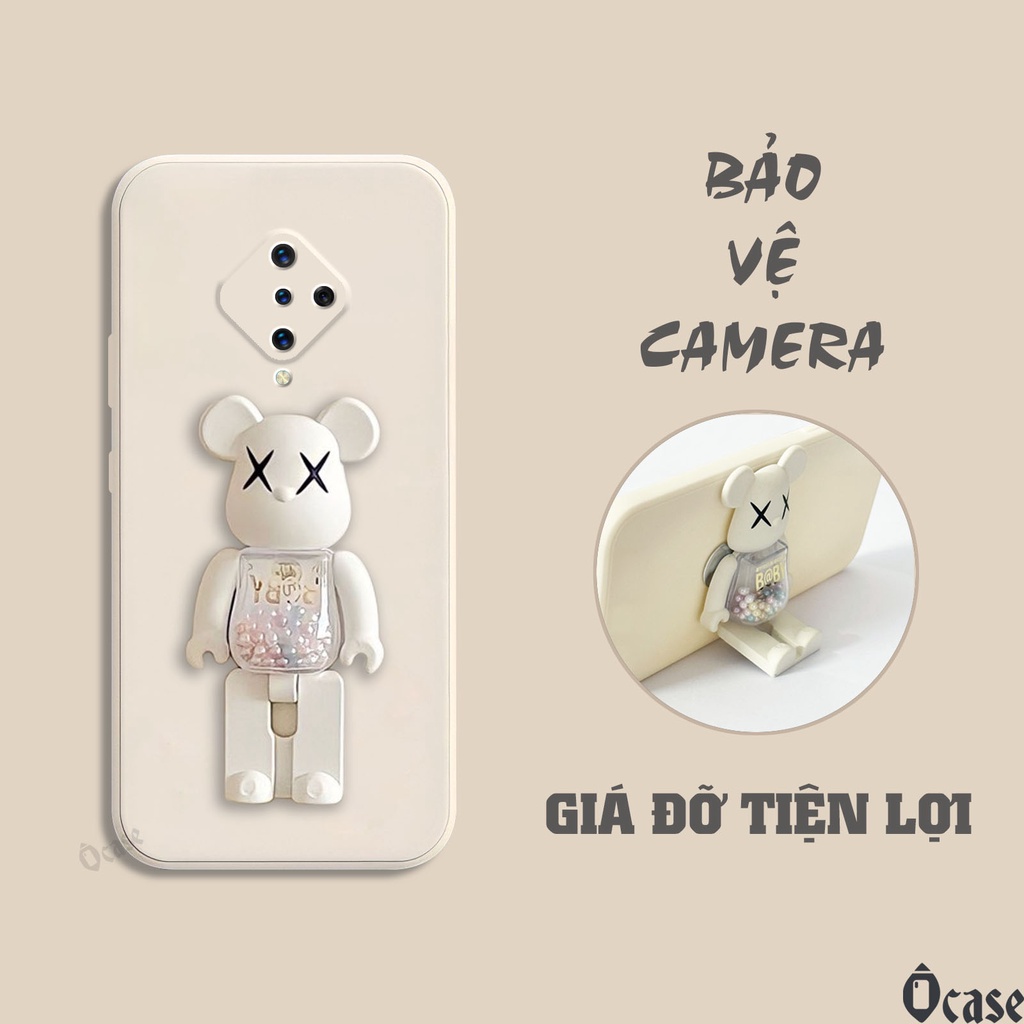 Ốp lưng Vivo S1 Pro / Y9s / X50 Lite / 1920 mô hình gấu kiêm giá đỡ tiện dụng