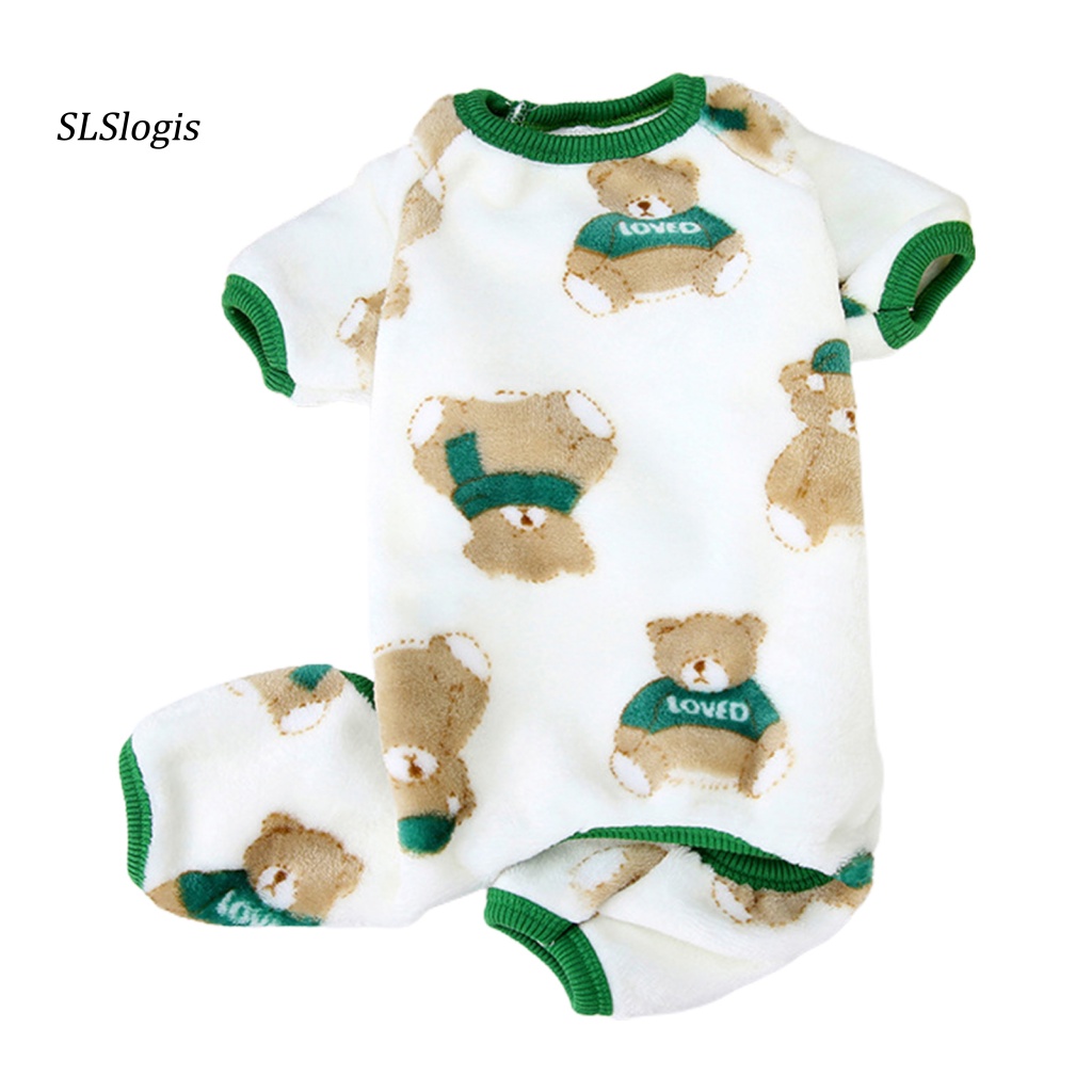 Quần Áo Cho Thú Cưng Có Bốn Legging Bằng Vải Teddy