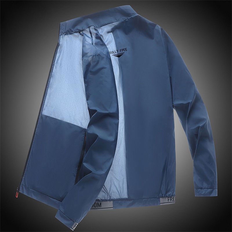 Áo Khoác Lụa Lạnh Siêu Mỏng Thoáng Khí Chống Nắng Và Tia UV Nhanh Khô Thời Trang Mùa Hè Cho Nam