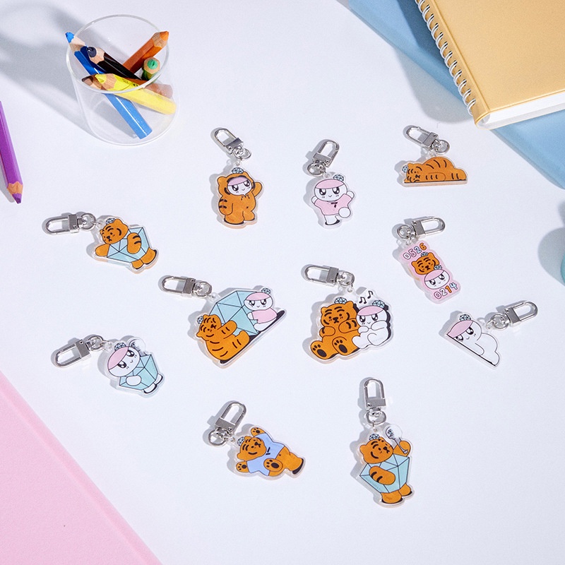 Set 8 Móc Khóa Hoạt Hình Nhóm Nhạc Seventeen