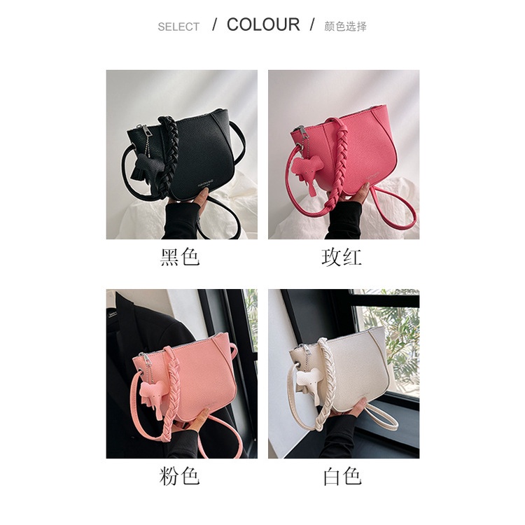 Túi Da PU Đeo Chéo In Hoạt Hình Dành Cho Nữ