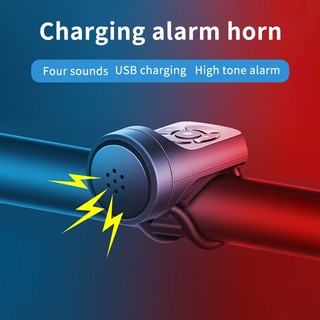 Còi Điện Tử 4 Chế Độ Kèm Sạc USB Chuyên Dụng Cho Xe Đạp Leo Núi ESLNF 120dB