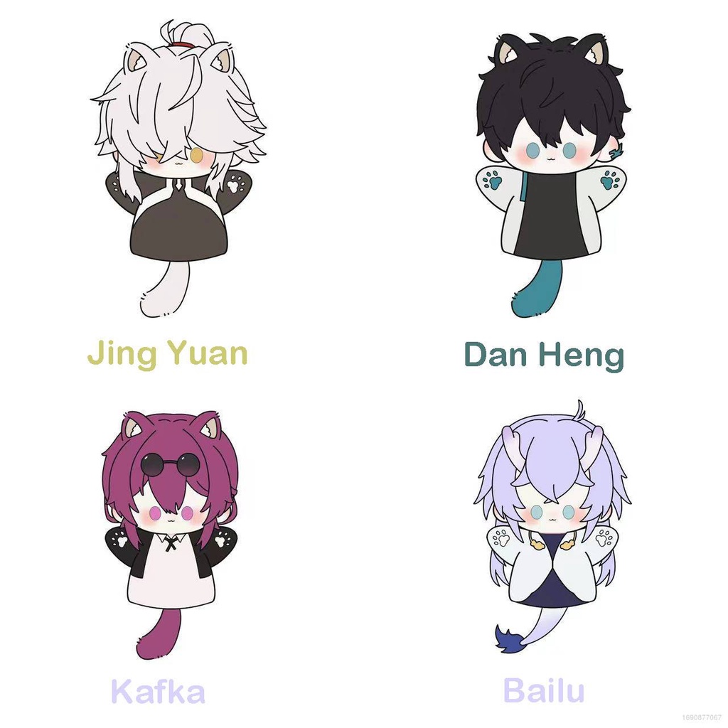 Honkai Con Rối Nhồi Bông Đeo Tay Hình Ngôi Sao Bailu Kafka Dan Heng Jing Yuan Cho Trẻ Em