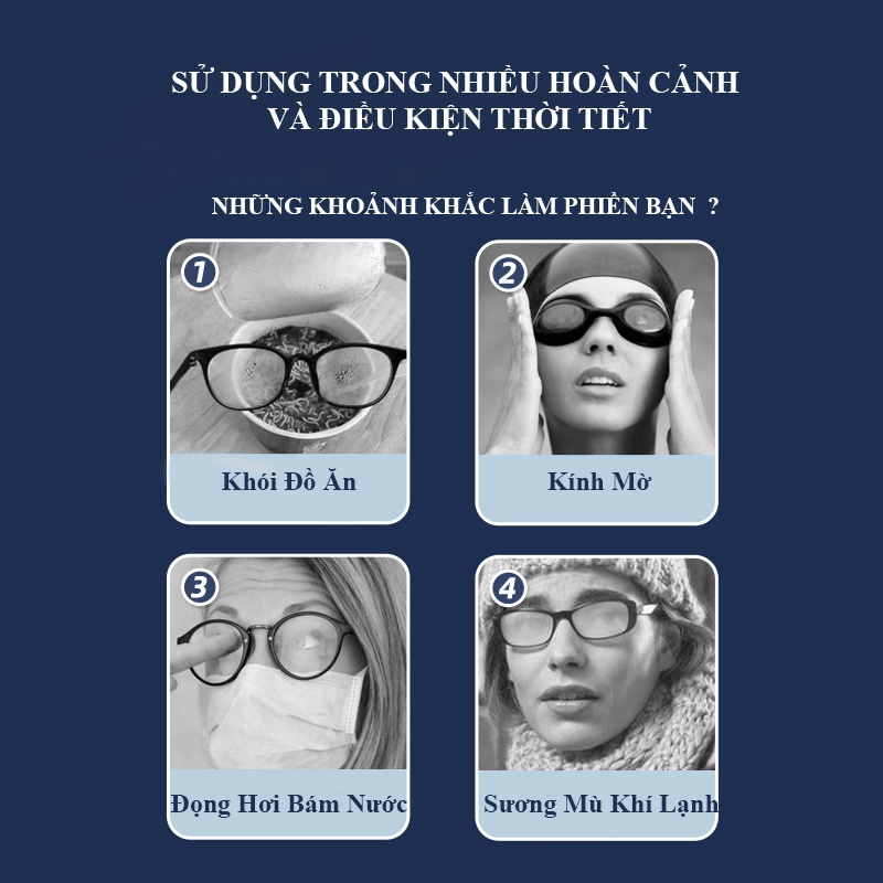 Xịt Lau Mắt Kính Chống Đọng Hơi Nước Sương Mù TEXLAB 20ml