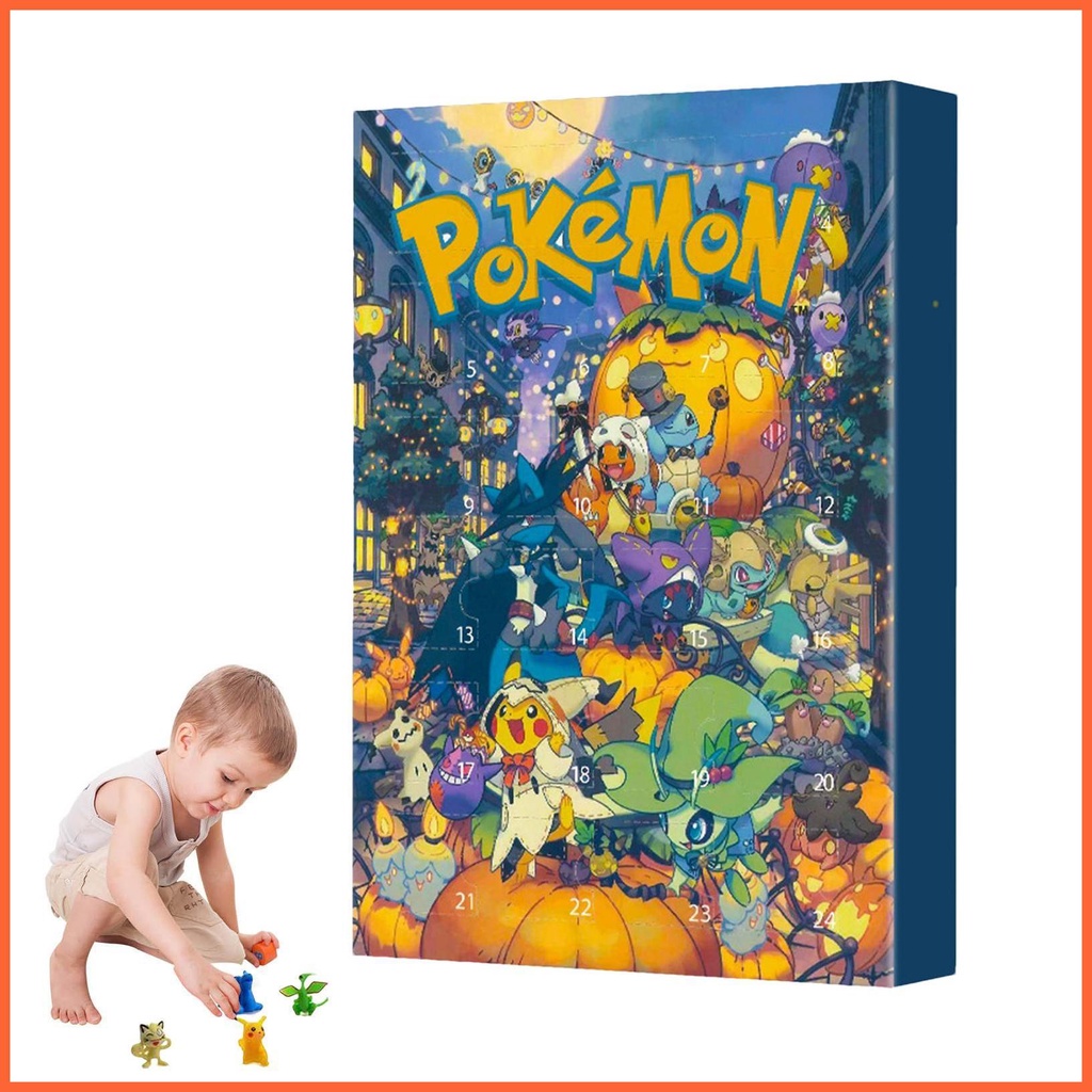Halloween doll advent calendar 24 cái pokémon di động pet elf đồ chơi đa chức năng đồ chơi nhân vật chunvn