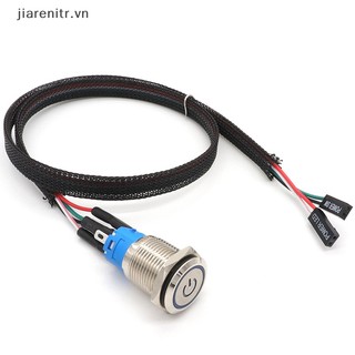 Ji pc host start power sw button switch máy tính reset sw button switch with cable vn
