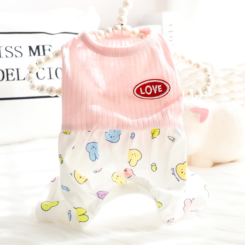 Bộ Đồ Ngủ Mỏng Bốn Ống Lồng Đèn Dành Cho Thú Cưng