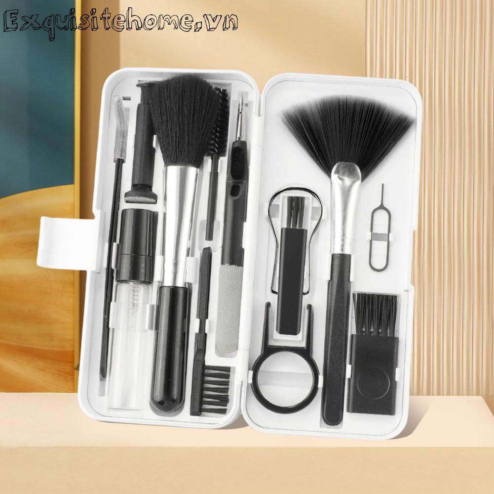 Bộ bàn chải làm sạch bàn phím máy tính 18-trong-1 chống bụi cho máy ảnh video máy tính bảng