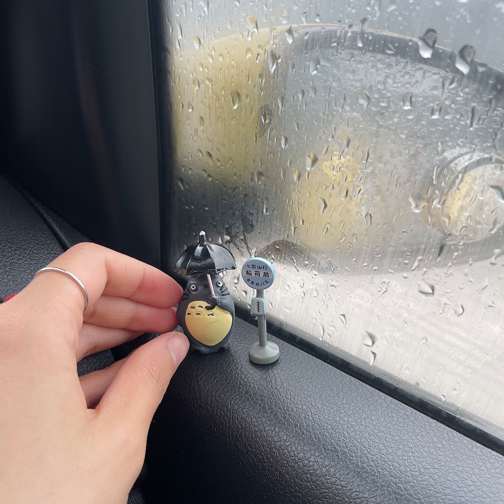 Hayao miyazaki totoro trung tâm trang trí ô tô bảng điều khiển nội thất ô tô đồ trang trí nội thất sáng tạo dễ thương