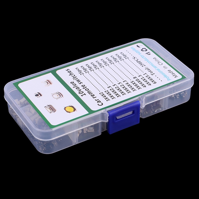 Set 250 Công Tắc Nút Nhấn Cảm Ứng 10 Loại Chuyên Dụng Cho Xe Hơi