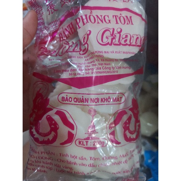 Bánh Phồng Tôm Cường Giang gói 100g-180g DATE MỚI