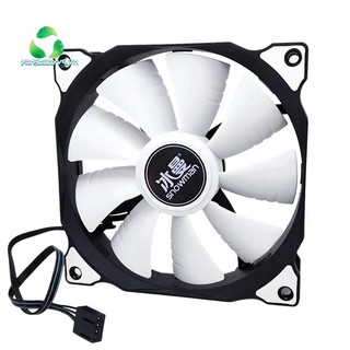 Quạt case máy tính snowman 12cm silent 4pin pwm quạt làm mát máy tính để bàn quạt cpu cho quạt làm mát pc 12cm