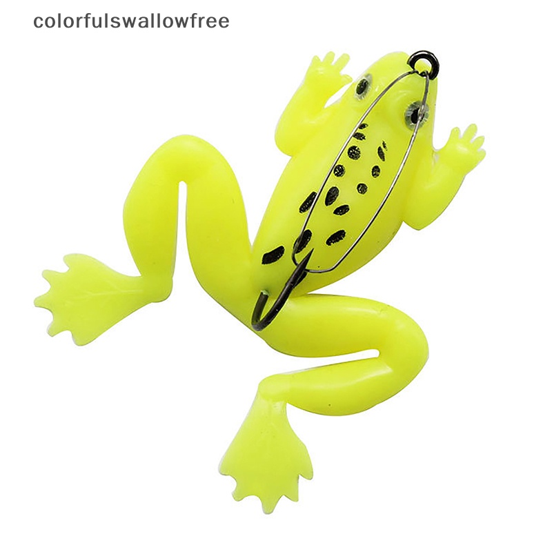 Colorfulswallowfree Mồi Câu Cá Giả Hình Con Ếch Độc Đáo 6cm / 5g